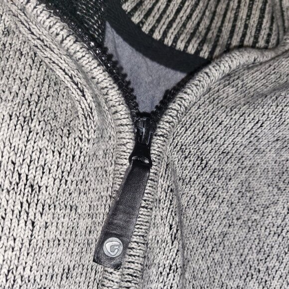 Fried Denim Sweater Jacket Sz L Eclectic Grandpa Cabincore - Picture 6 of 11